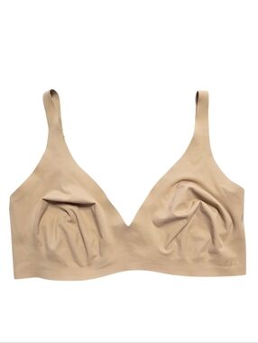 SKIMS NAKED PLUNGE Wireless Bra Bralette Tan Large DD NWOT
